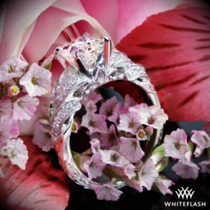 Custom Diamond Engagement Ring set with a 1.674ct A CUT ABOVE Princess