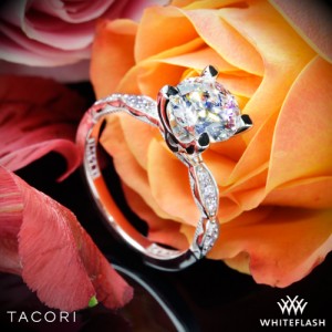 Tacori Sculpted Crescent Diamond Engagement Ring set with a 1.884ct A CUT ABOVE