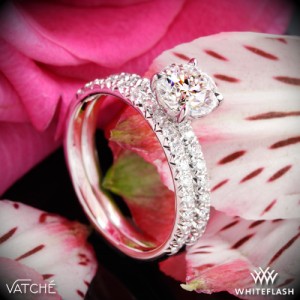 Vatche Charis Pave Diamond Engagement and Wedding Rings