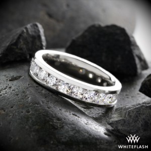 Custom Men's Diamond Wedding Band in Platinum