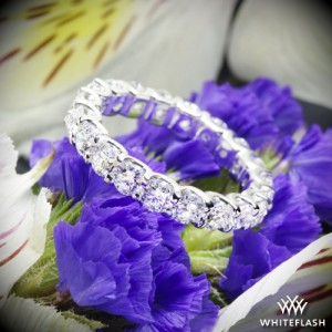Annette's U Prong Eternity Diamond Wedding Ring