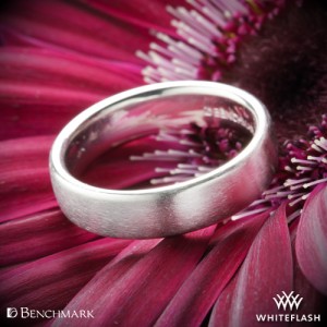 Media 'Benchmark European Comfort Fit Wedding Ring with Satin Finish' in category 'Whiteflash'