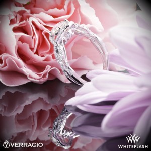 Verragio Twisted Bypass Diamond Engagement Ring set with a 0.824ct A CUT ABOVE