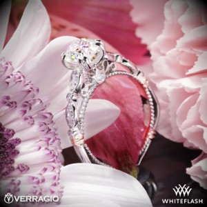 Verragio Scalloped Diamond Engagement Ring set with a 1.04ct Expert Selection