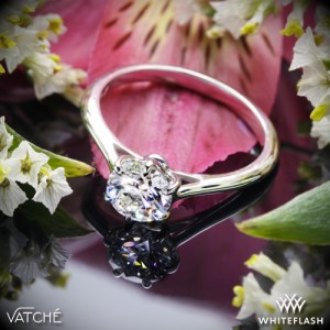Vatche Felicity Solitaire Engagement Ring set with a 0.803ct Expert Selection