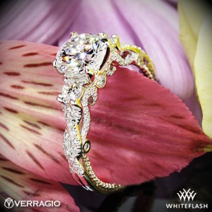 Verragio Braided 3 Stone Engagement Ring set with a 1.255ct Expert Selection