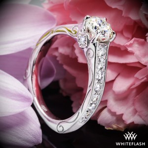 Customized Pavé Diamond Engagement Ring