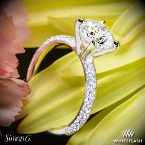 Simon G Delicate Diamond Engagement Ring