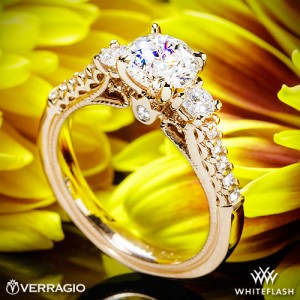 Media 'Verragio Classic 3-Stone Diamond Engagement Ring' in category 'Whiteflash'