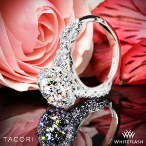 Custom Tacori Royal T Full Bloom Diamond Engagement Ring