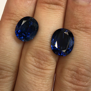 Two royal blue sapphires v2