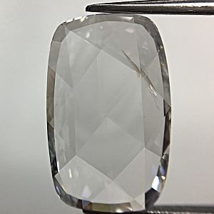 1.87CT ROSE CUT RECTANGULAR F SI1 NONE CERT, DIAMETER: 12.94x8.12x1.68