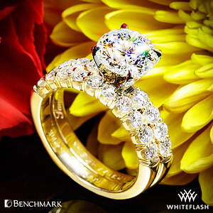 Benchmark Crescent Diamond Wedding Set