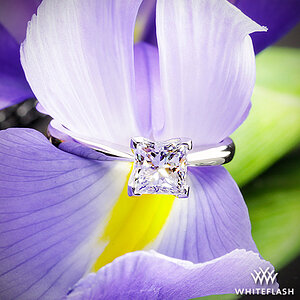 Contemporary Solitaire Engagement Ring