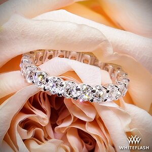 There is nothing more timeless than the diamond eternity ring!