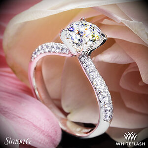 Simon G. Caviar Diamond Engagement Ring