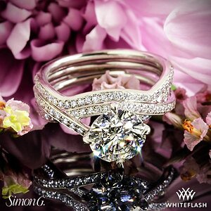 Simon G. Diamond Wedding Ring Set