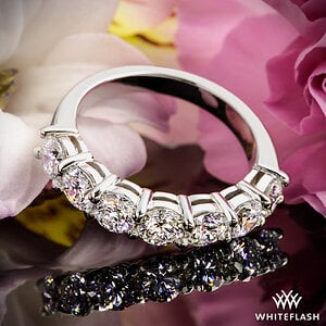 New Seven Stone Open Basket Diamond Wedding Ring