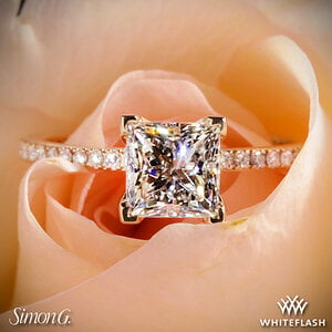 Simon G. Classic Romance Diamond Engagement Ring