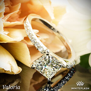 Valoria Petite Shared Prong Diamond Engagement Ring