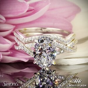 Simon G. Fabled Diamond Wedding Ring Set