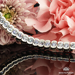 Half-Bezel Tennis Bracelet