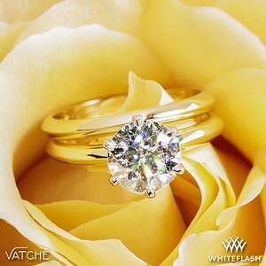Media 'Vatche 6-Prong Solitaire Engagement Ring with Matching Wedding' in category 'Whiteflash'