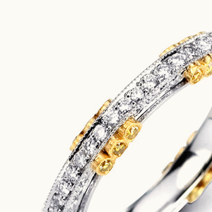 TY9 Yellow Wedding Band by Danhov