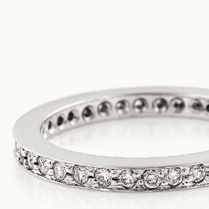 18kt White Gold "Pave" Band by Amy Levine