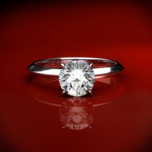 11001- Knife Edge Solitaire Engagement Ring