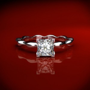 4319 - Thin Seed Engagement Ring