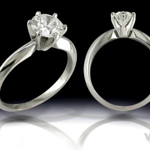 6-Prong "Tiffany" Style - Platinum