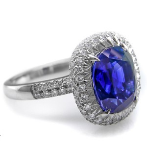 Sapphire Diamond Right Hand Ring