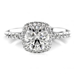 Halo Diamond Engagement Ring