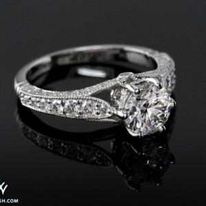 Platinum Edwardian Diamond Engagement Ring