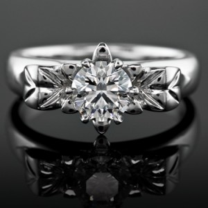 Diamond in Bloom Engagement Ring (Front)