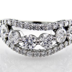 Custom Lace Diamond Wedding Band