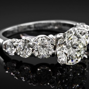 Graduating Diamond Engagement Ring