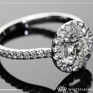 Custom Halo Diamond Engagement Ring