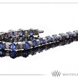 Diamond and Sapphire Bracelet by Whiteflash.com