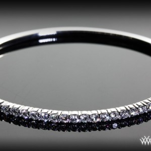 Shared Prong Diamond Bangle