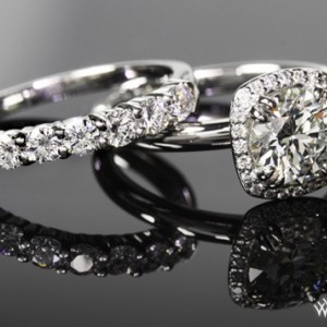 Guinevere Solitaire Engagement Ring with Matching Band