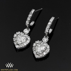 Diamond Heart Earrings