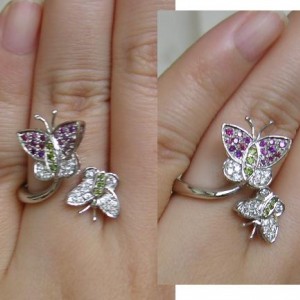 Butterfly Diamond Ring