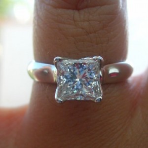 Princess Solitaire Ring