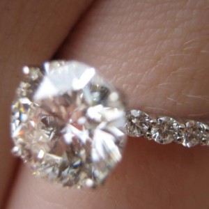 Custom Shared Prong Ring from WF Full Eternity