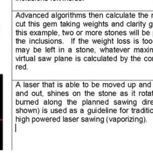 Oxygne plans the stone and Helium marks the saw plane