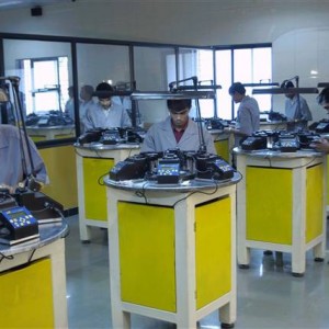 Room full of auto polishers