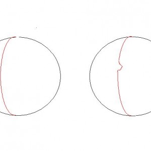 What a scanner sees with and without indentations
