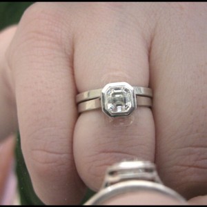 LaurenThePartier's Asscher Halo from Whiteflash - mirror reflection